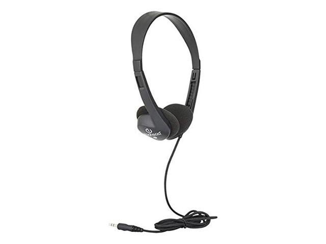 Egghead EGG-Iag-1000FA-BK-SO-20 Heavy-Duty Stereo School Headphones W/Tangle-Free Cord (Pack of 20)-, Black