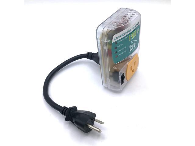 Heavy Duty 20-Amp 2400-Watt Appliance Surge Protector Smart Circuit Plug with Outlet Saver Power Cord