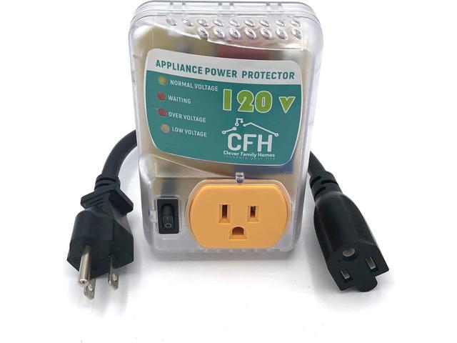 Heavy Duty 20-Amp 2400-Watt Appliance Surge Protector Smart Circuit Plug with Outlet Saver Power Cord