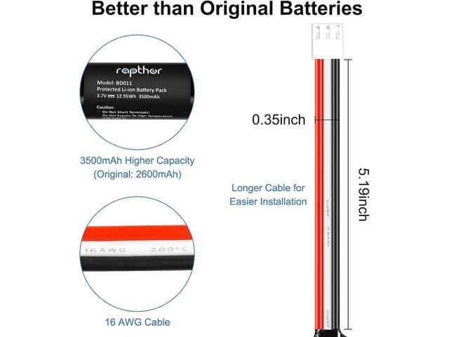 Rapthor 3500mAh Rechargeable Replacement Battery Compatible with Harman Kardon Onyx Studio 1/2/3/4 Wireless Bluetooth Speaker