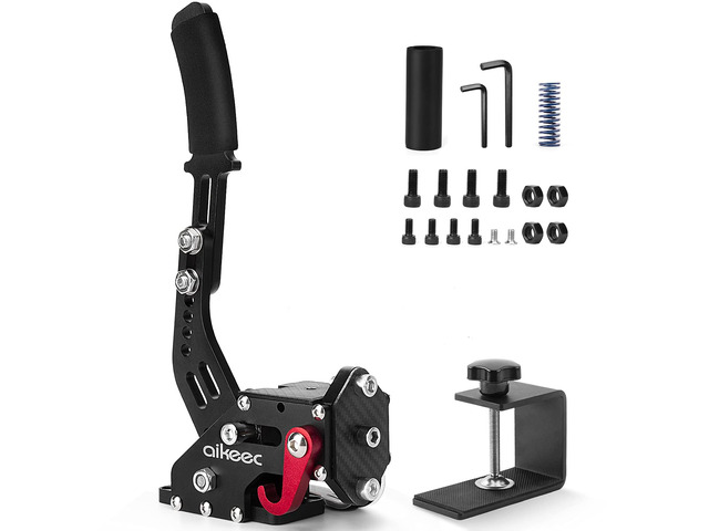 aikeec 64 Bit USB Handbrake with Clamp for PC Windows Sim Racing Games G25 G27 G29 T500 FANATECOSW Dirt Rally with Handle Grip