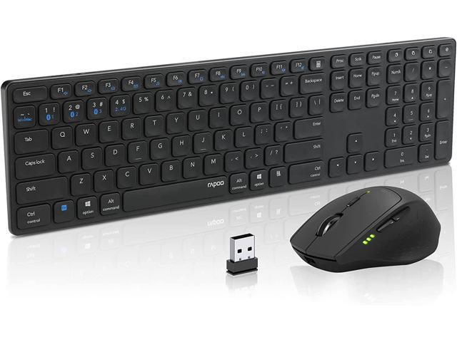 RAPOO Multi Device Bluetooth 2.4G Keyboard and Mouse Combo