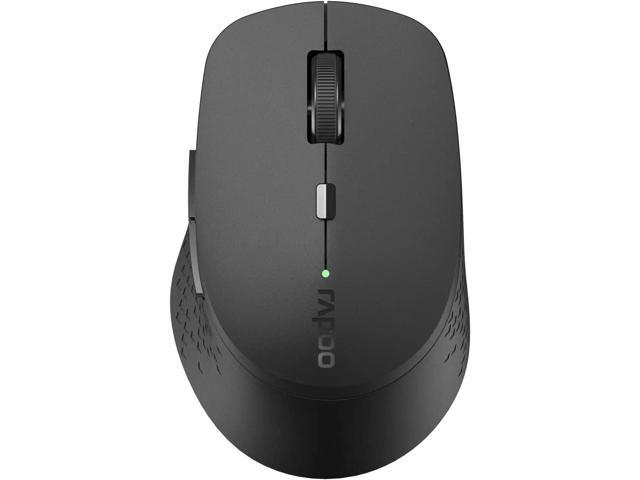 Wireless Mouse, RAPOO M300G Multi-Device Wireless Mouse, Computer USB Mouse, Portable Silent Mouse, Optical Mouse with 6 Buttons, 1AA Battery, 4.