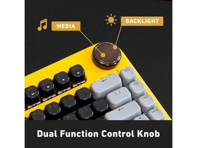 Azio IZO Wireless BT5/USB PC & Mac Mechanical Keyboard, Pre-Lubed Red Switches, Golden Iris (IK412)