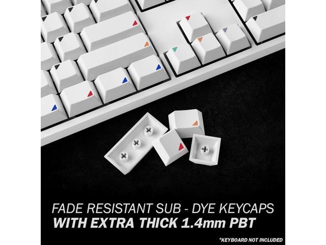 HK Gaming Custom Keycaps Dye Sublimation PBT Keycap Set for Mechanical Keyboard 139 Keys Cherry Profile ANSI US-Layout Compatible with...