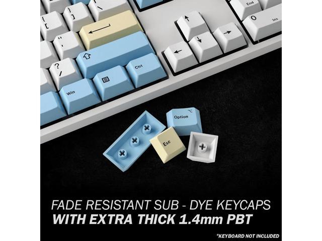 HK GAMING Custom Keycaps Dye Sublimation PBT Keycap Set for Mechanical Keyboard 139 Keys Cherry Profile ANSI US-Layout Compatible with...