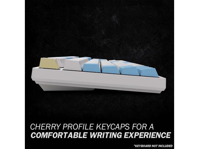 HK GAMING Custom Keycaps Dye Sublimation PBT Keycap Set for Mechanical Keyboard 139 Keys Cherry Profile ANSI US-Layout Compatible with...