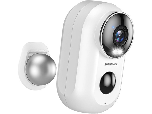 ZUMIMALL Security Cameras Wireless Outdoor with Magnetic Mount, 2K Outdoor Camera Wireless, 2.4G WiFi Battery Cameras for Home Security Indoor,3MP...