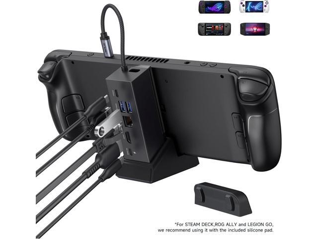 JSAUX Docking Station Compatible with ROG Ally X/ROG Ally/Steam Deck/Legion Go/Legion Go S, 6-in-1 ROG Ally X Dock with HDMI 4K@120Hz, Gigabit...