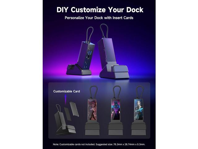 JSAUX Docking Station Compatible with ROG Ally X/ROG Ally/Steam Deck/Legion Go/Legion Go S, 6-in-1 ROG Ally X Dock with HDMI 4K@120Hz, Gigabit...