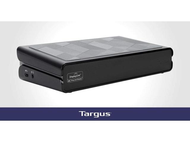 Targus Universal USB 3.0 Dual Video DV4K Laptop Docking Station with Charging Power & 5 USB 3.0 Ports, for PC, Mac, & Android (DOCK177USZ)