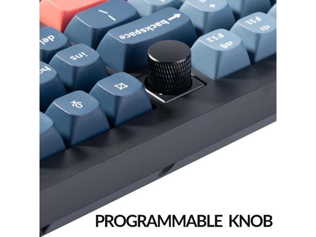 V6 Max Wireless Custom Mechanical Keyboard, 2.4 GHz Bluetooth QMK Full-Size Layout RGB with Hot-swappable Gateron Brown Switch Compatible with Mac...