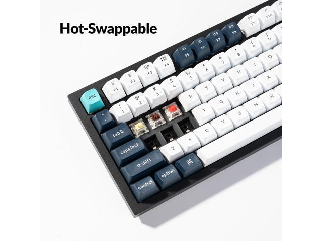 Keychron Q6 Max QMK/VIA Bluetooth Wireless /2.4 GHz/USB-C Wired Custom Mechanical Keyboard, Full Size Programmable Knob RGB Backlit Hot-Swappable...
