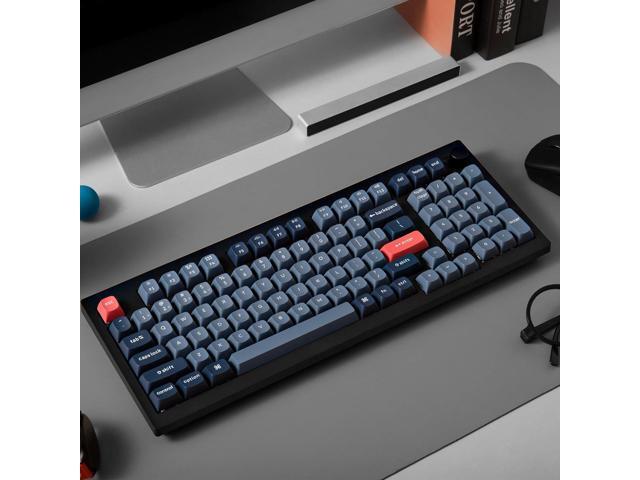 Keychron V5 Max Custom Wirless Mechanical Keyboard, 2.4 GHz/Bluetooth/Wired 3-Mode 100 Keys RGB Backlight QMK/VIA Programmable Macro, Hot-Swap...