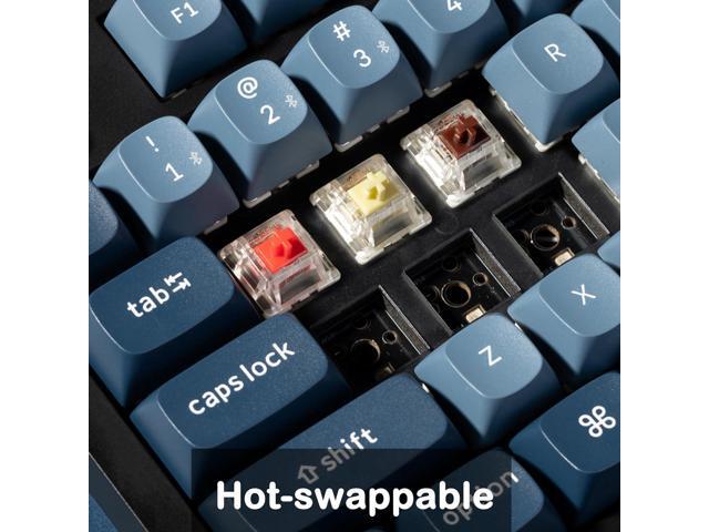 Keychron V5 Max Custom Wirless Mechanical Keyboard, 2.4 GHz/Bluetooth/Wired 3-Mode 100 Keys RGB Backlight QMK/VIA Programmable Macro, Hot-Swap...