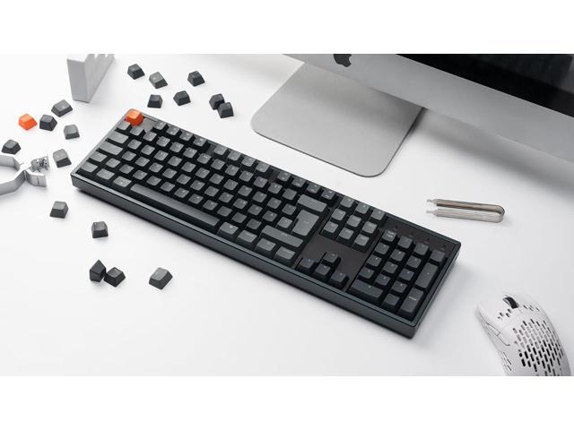 Keychron K10 RGB Full Size Layout Hot-Swappable Mechanical Keyboard for Mac Windows, Multitasking 104-Key Bluetooth Wireless/USB Wired Gaming...