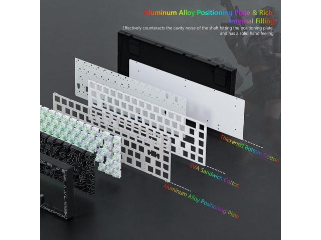 Womier M68 HE V2 Rapid Trigger Keyboard 60% Percent, Hall Effect Topographic Gaming Keyboard, Wired RGB Custom Mechanical Key Board with Magnetic...