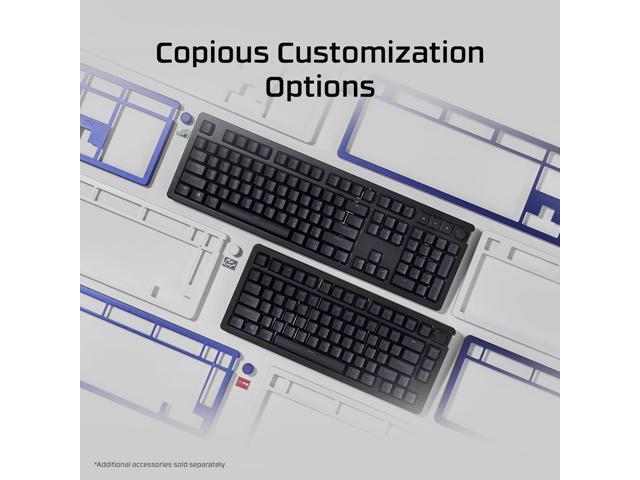 HyperX Alloy Rise Hot-Swappable Mechanical Gaming Keyboard, PC, Ambient Light Sensor, Gasket Mounted, HyperX Linear Switches