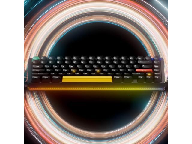 nuphy Halo75 V2 Mechancial Gaming Kyeboard,75% Wireless Hot Swappable Bluetooth Keyboard,83 Kyes RGB Backlit Keyboard,Support...