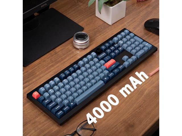 Keychron V6 Max Fullsize Custom Wirless Mechanical Keyboard, 2.4 GHz/Bluetooth/Wired 3-Mode RGB Backlight QMK/VIA Programmable Macro, Hot-Swap...