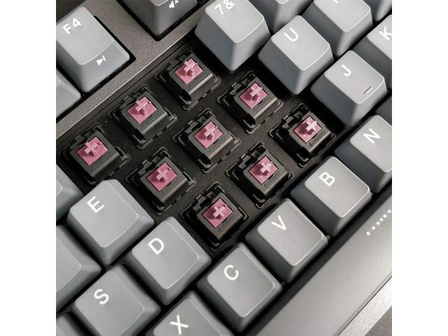 DURGOD Taurus K320 TKL Mechanical Gaming Keyboard - 87 Keys - Double Shot PBT - NKRO - USB Type C (Cherry Silent Red, Space Grey)