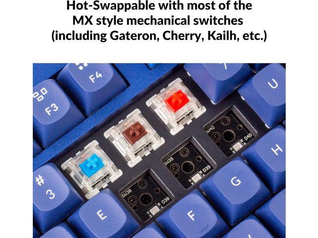 Keychron Q3 RGB Tenkeyless Layout 87-Key QMK/VIA Programmable Macro Hot-swappable Wired Custom Mechanical Keyboard with Gateron G Pro Red Switch...