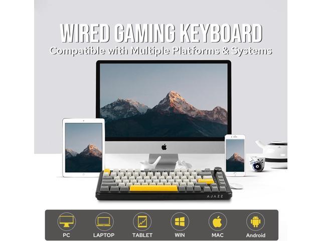 MechLands AJAZZ AK820 MAX HE Hall Effect Magnetic Gaming Keyboard, Adjustable Actuation, 8KHz Polling Rate, Wired Rapid Fast Keyboard, Creamy...