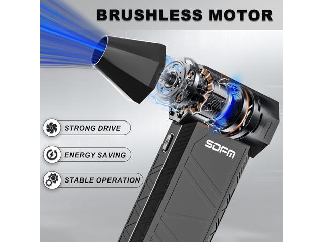 SDFM Electric Air Duster - 130000RPM Compressed Air Duster3 Gear Adjustable Jet Dry Blower can Reusable Can for Computer...