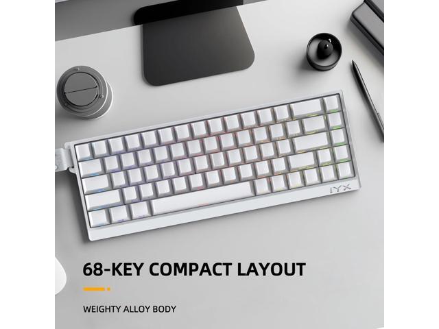IROK MU68PRO Rapid Trigger Magnetic Switch Keyboard, Aluminum CNC Frame 65% TKL Hot Swapped RGB Programmable Wired Gaming Keyboard for Win/Mac...