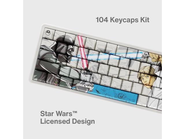 Team Liquid Star Wars Skywalker PBT Dye Sub Keycaps for Mechanical Gaming Keyboards, Cherry MX Switches, Custom Side Print, ANSI ISO Support, US...