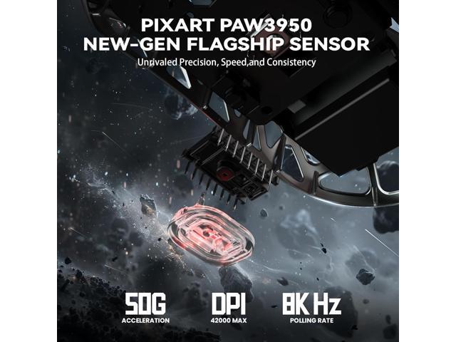 ZIYOU LANG Attack Shark R2 Wireless Gaming Mouse, Superlight Magnesium Alloy, PAW3950 42000 DPI Optical Sensor, 8000Hz Polling Rate, 2.4G/BT/Wired...
