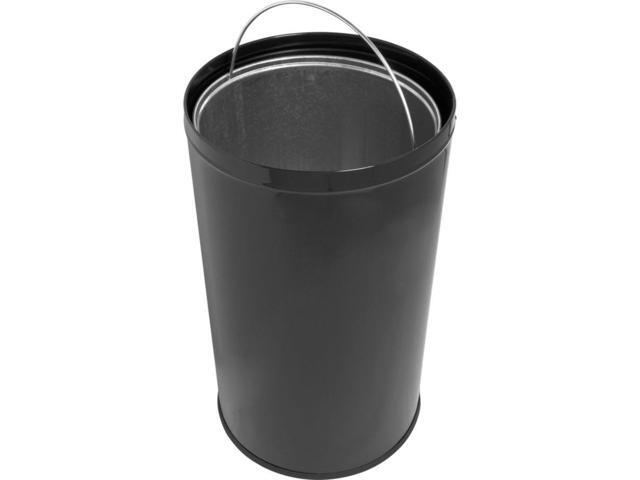 Genuine Joe Classic Round Top Receptacle Black