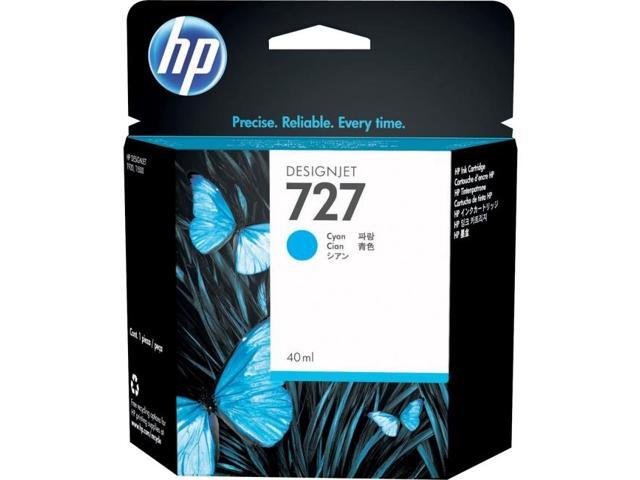 HP 727 300-ml Cyan DesignJet Ink Cartridge, F9J76A