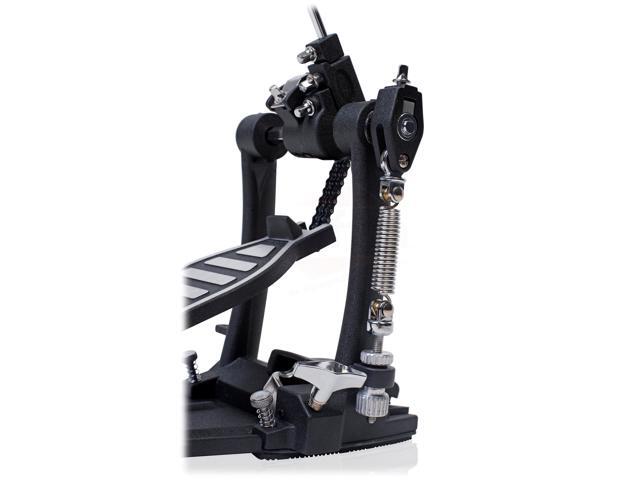 3 PACK GRIFFIN Drum Hardware Set - Kick Drum Pedal, Drummers Throne Seat & Straight Cymbal Stand Deluxe Chrome Slip-Proof Gear Holder Percussion...