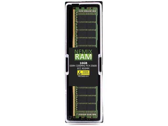 NEMIX RAM 16GB (1X16GB) DDR4 3200MHZ PC4-25600 1Rx4 1.2V 288-PIN ECC RDIMM Registered Server Memory Compatible with Supermicro H12SST-PS AMD EPYC.