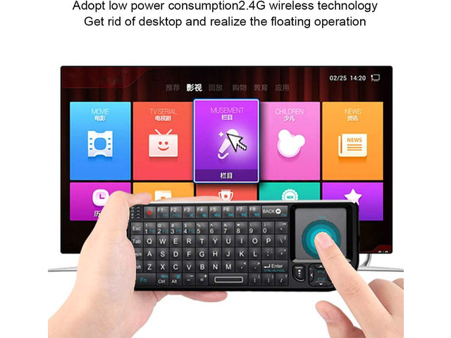 Wireless Mini Keyboard,Neutral Founctional, Keyboard,Touchpad Threeinone Multifunctional Wireless Keyboard 2.4G Mouth Touchpad Floating Operation