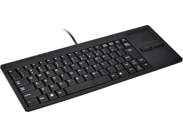 MCSaite Wired Silm Keyboard with Touchpad - Portable Scissors Foot Structure - USB Port with 1 Hubs Fit with Professional or Industrial Use for.