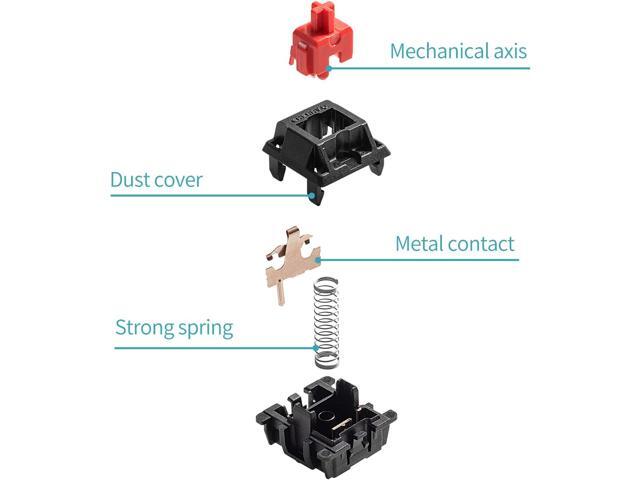 Cherry MX Switch Tester Mechanical Keyboards 9-Key Switch Testing Tool, with Keycap Puller and O Rings