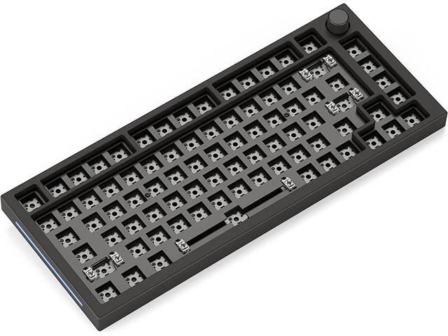 Glorious Gaming - GMMK PRO Barebones Keyboard Kit (USA ANSI) Compact 75% Keyboard w/Knob, Black Aluminum, Custom DIY Mechanical Keyboard, TKL,...