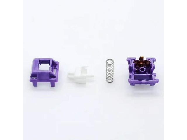 Tecsee Purple Panda PME Material Tactile Keyboard Switches Cherry-Style Mechanical Gaming Keyboards Long Stem Plate Mounted SMD 5 Pin RGB...