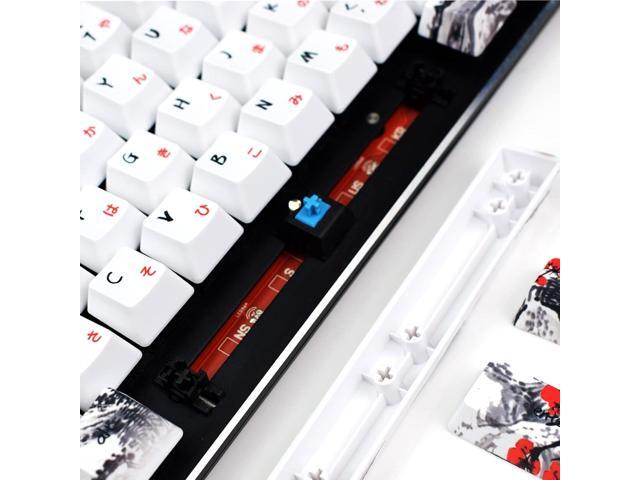 MOLGRIA Keycaps 71 Set for Gaming Mechanical Keyboard, Custom PBT OEM Profile Key caps Japanese Font with Keycap Puller for Cherry MX 71/61 60...