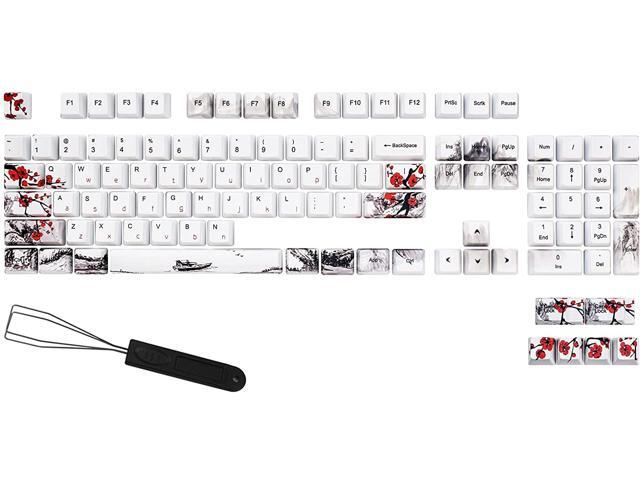 MOLGRIA Keycaps 110 Set for Full Size Mechanical Keyboard, Custom PBT OEM Profile Key caps Japanese Style with Keycap Puller for Cherry MX...