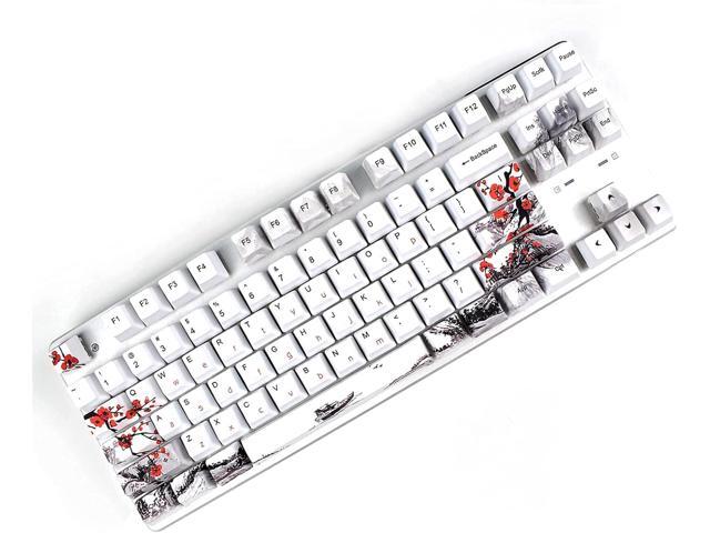 MOLGRIA Keycaps 110 Set for Full Size Mechanical Keyboard, Custom PBT OEM Profile Key caps Japanese Style with Keycap Puller for Cherry MX...