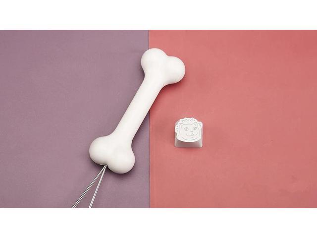 FKZ ZOMOPLUS Keycap Puller,Custom Keycap Puller,Cute Bone Custom Keycap Puller,Mechanical Keyboard Keycap Removal Tool (Bone)