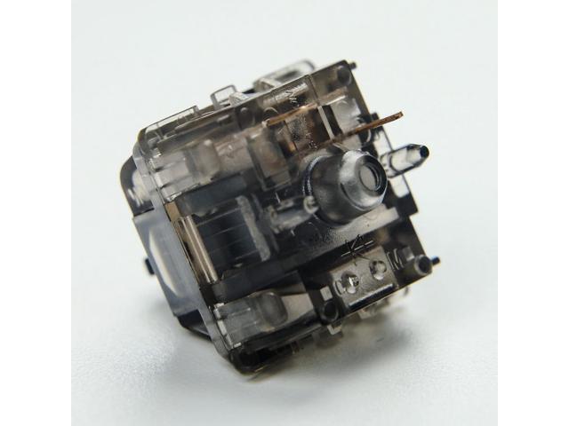 Custom Switch Gateron Ink 5 pin V2 Switches Transparent Smokey Housing Black Red Blue Silent Black Yellow for Mechanical Keyboard (70 PCS, Black Ink)