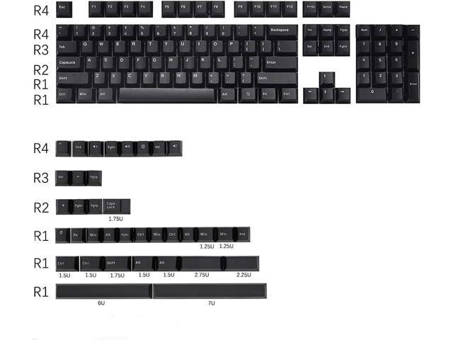 Filco Cherry Ducky iKBC Mechanical Gaming Keyboard - 139 Keys PBT Cherry Profile Double Shot White On Black Keycaps