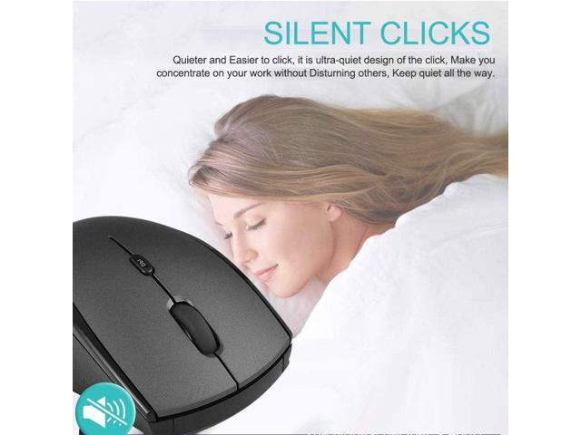 Huifen Type C Wireless Mouse, USB C Gaming Wireless Mice 2.4G Silent Ergonomic with 3 DPI Levels Compatible with Samsung Chromebook, Google...