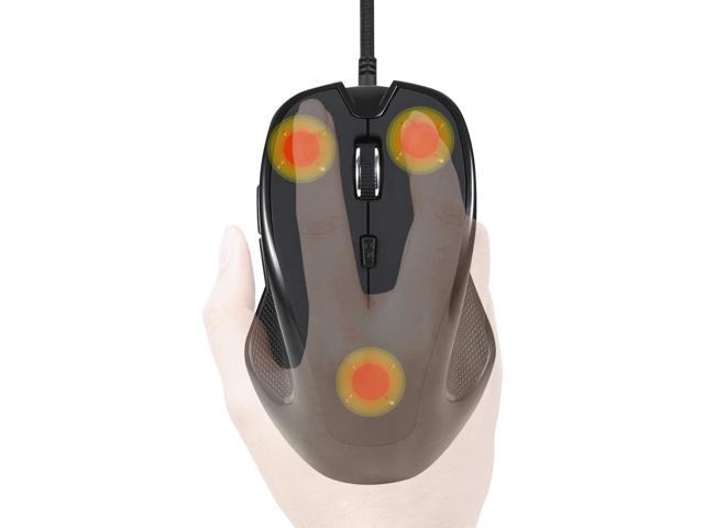 Warm Fingertips Hot Buttons Optical Heated Mouse