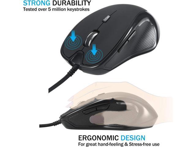 Warm Fingertips Hot Buttons Optical Heated Mouse
