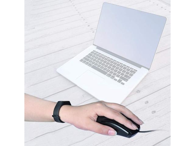 WishLotus Left Handed Mouse Logo Laser Engraving and Matte Process 800 DPI Resolution 3D Button Plug and Play Mini USB Wired Mouse Suitable for Laptop